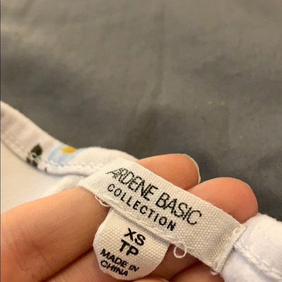 Floral cropped white top • ARDENE basic collection - Picture 3 of 4